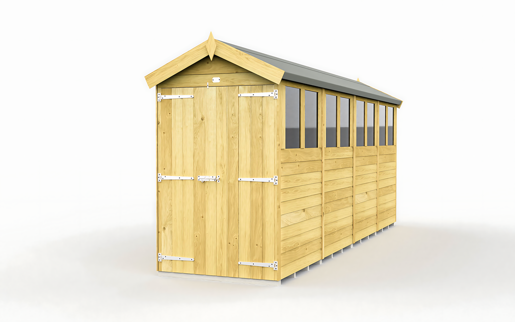 5ft x 16ft Apex Shed