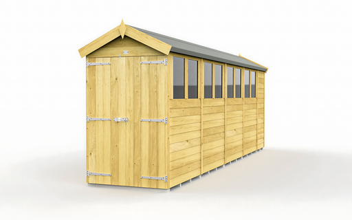 5ft x 20ft Apex Shed