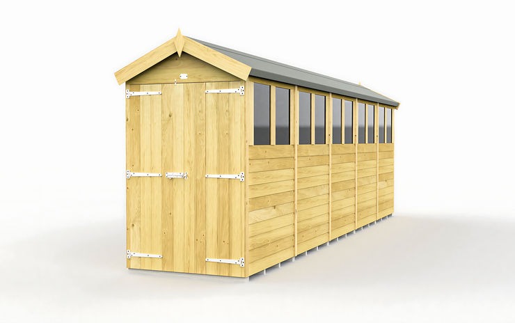 5ft x 19ft Apex Shed