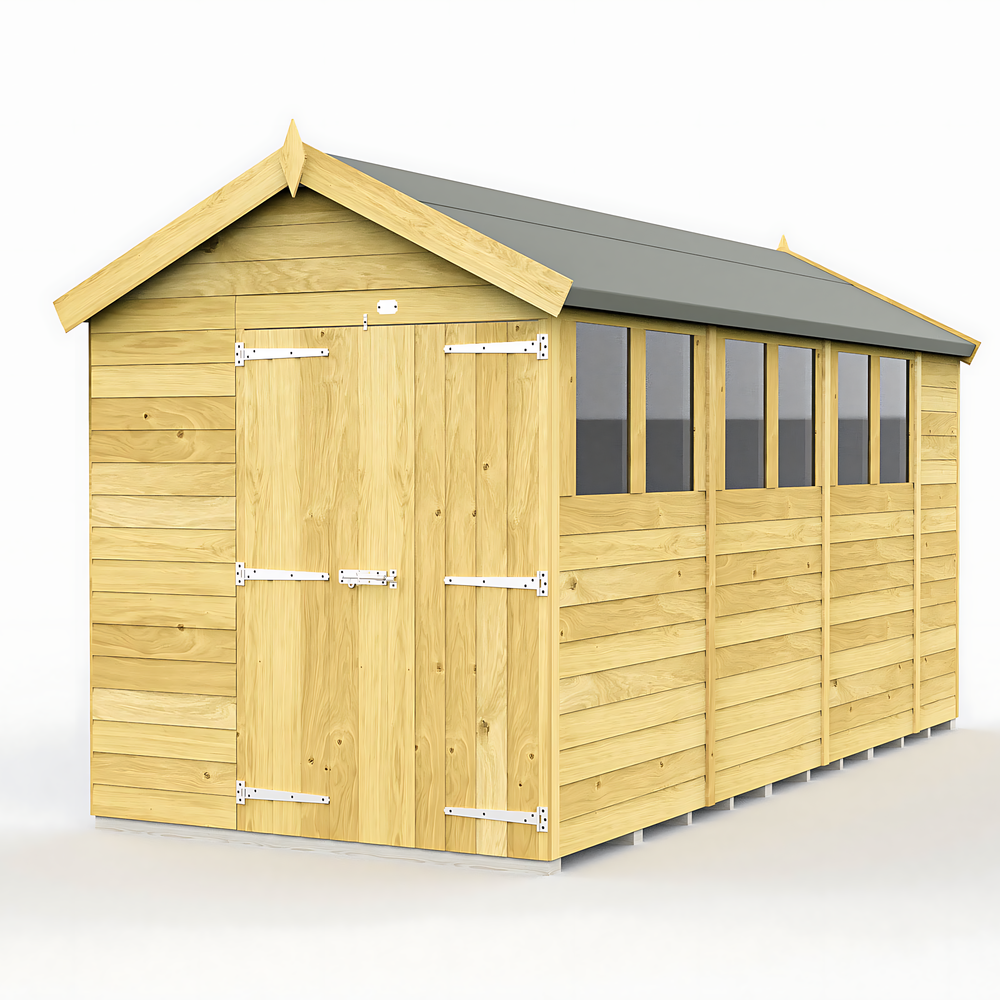 6ft x 15ft Apex Shed