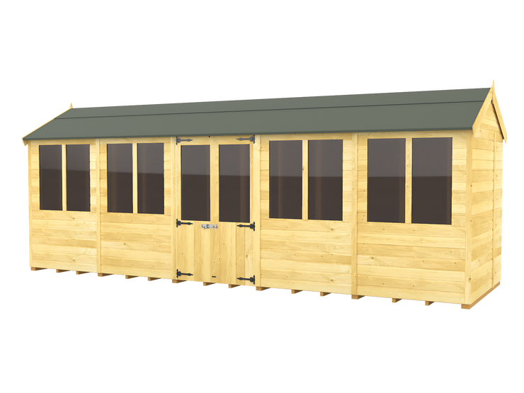 4ft x 20ft Apex Summer House