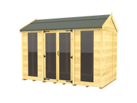 8ft x 10ft Apex Summer House (Full Height Window)