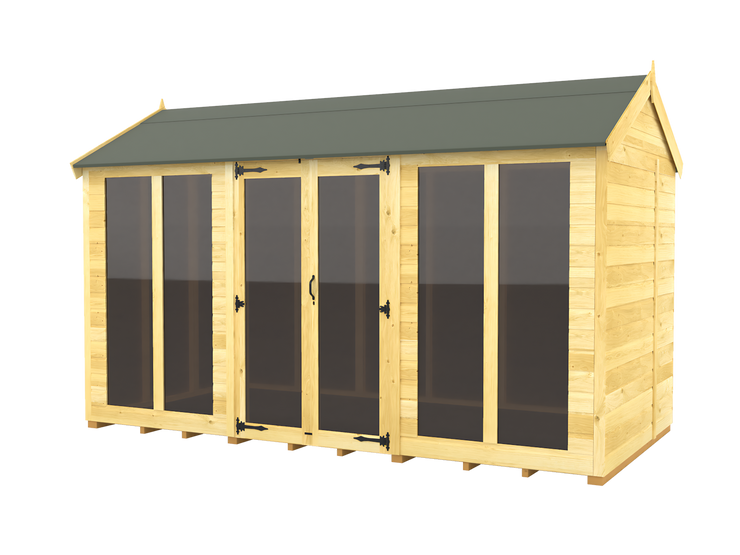 6ft x 12ft Apex Summer House (Full Height Window)