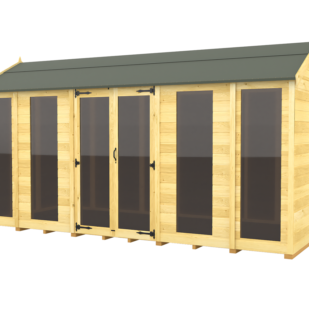 8ft Apex Summer House (Full Height Window)