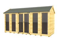 8ft Apex Summer House (Full Height Window)