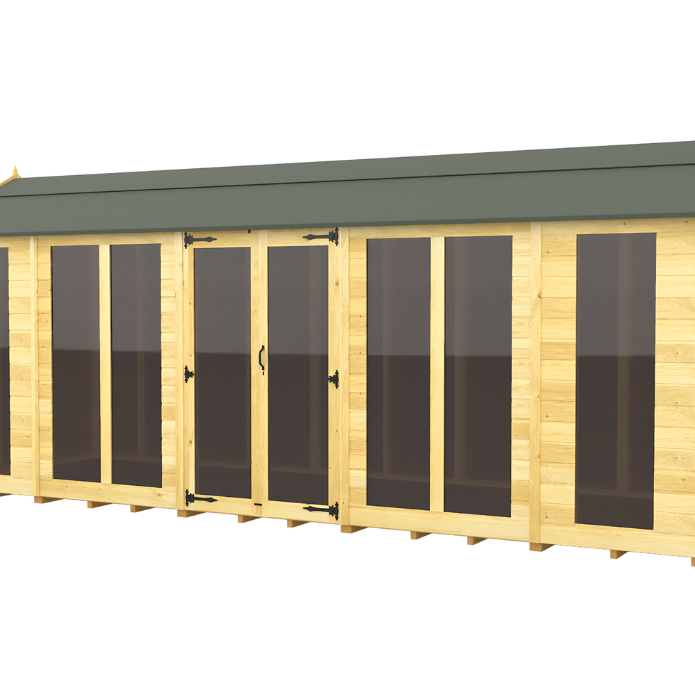 8ft Apex Summer House (Full Height Window)