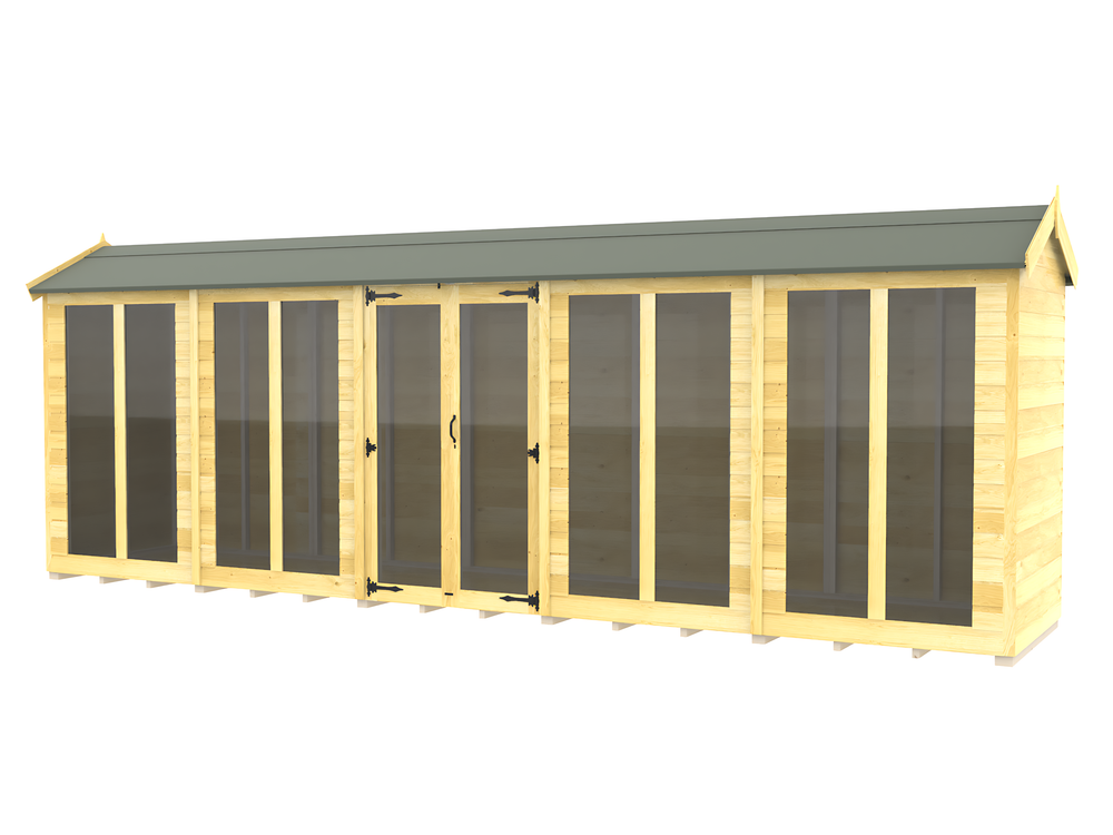 5ft Apex Summer House (Full Height Window)