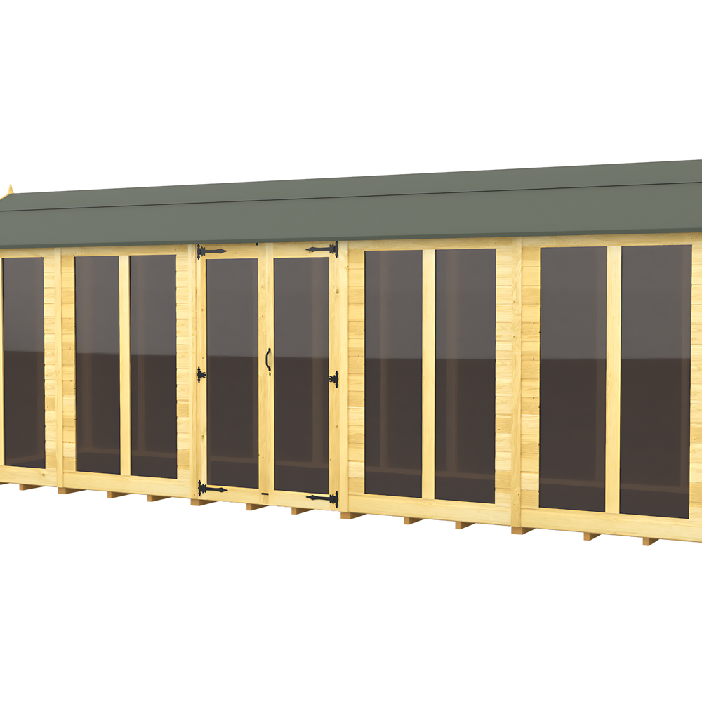 8ft Apex Summer House (Full Height Window)