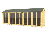 8ft Apex Summer House (Full Height Window)