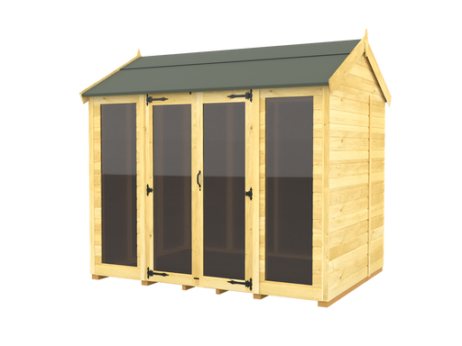 6ft x 8ft Apex Summer House (Full Height Window)