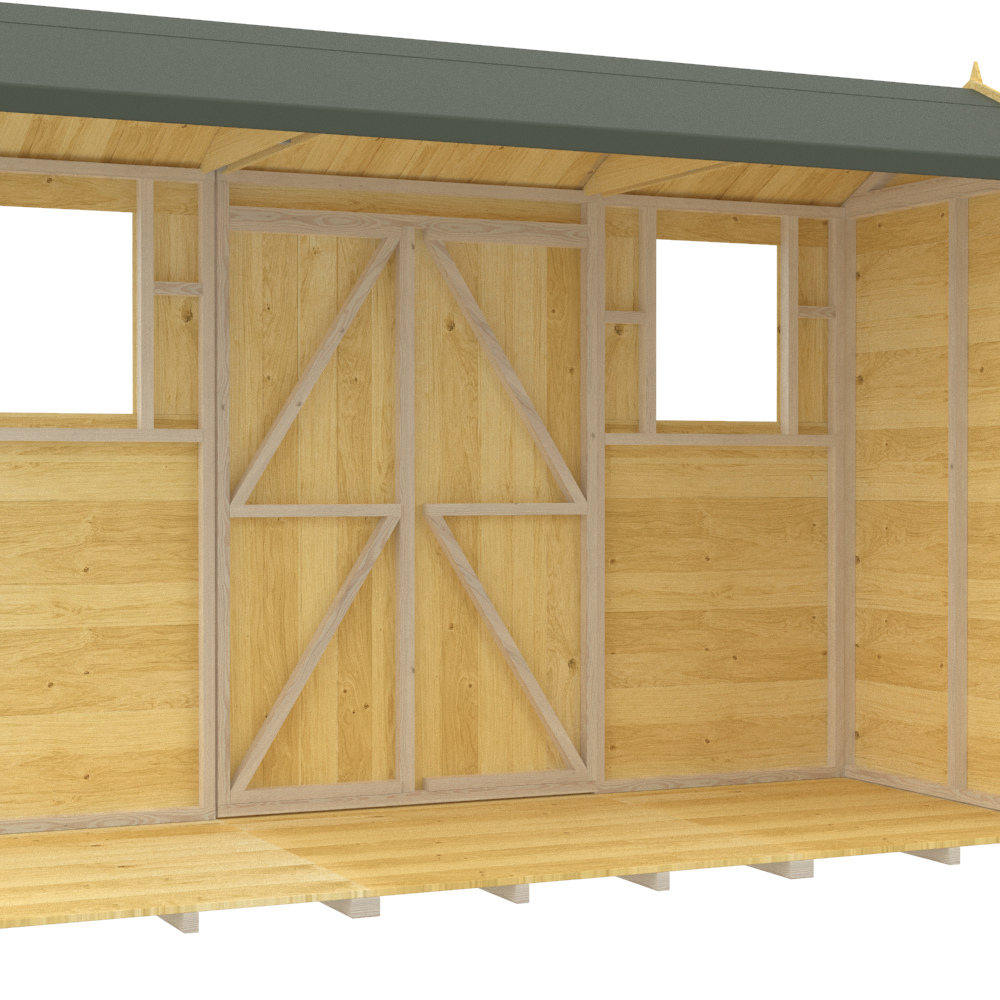 4ft x 10ft Apex Summer Shed