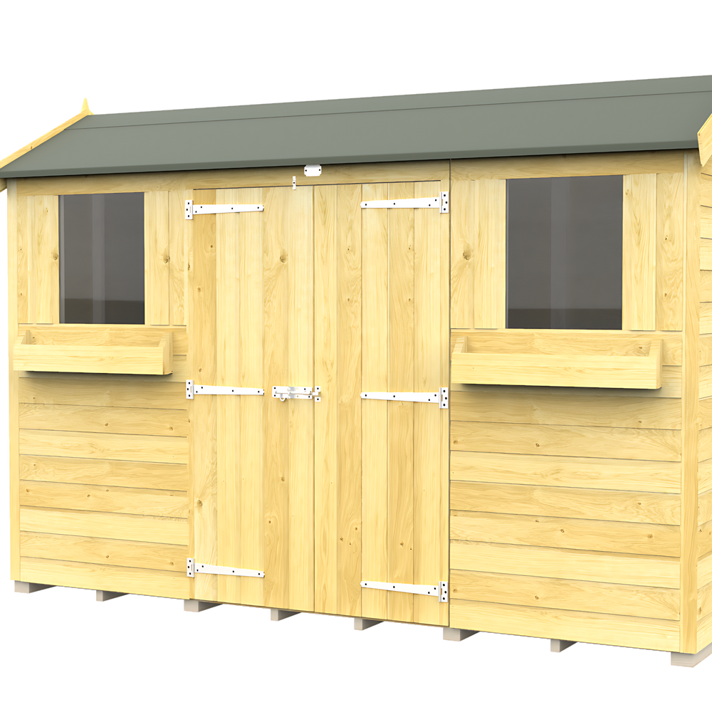 4ft x 10ft Apex Summer Shed