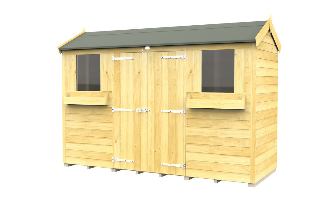 4ft x 10ft Apex Summer Shed