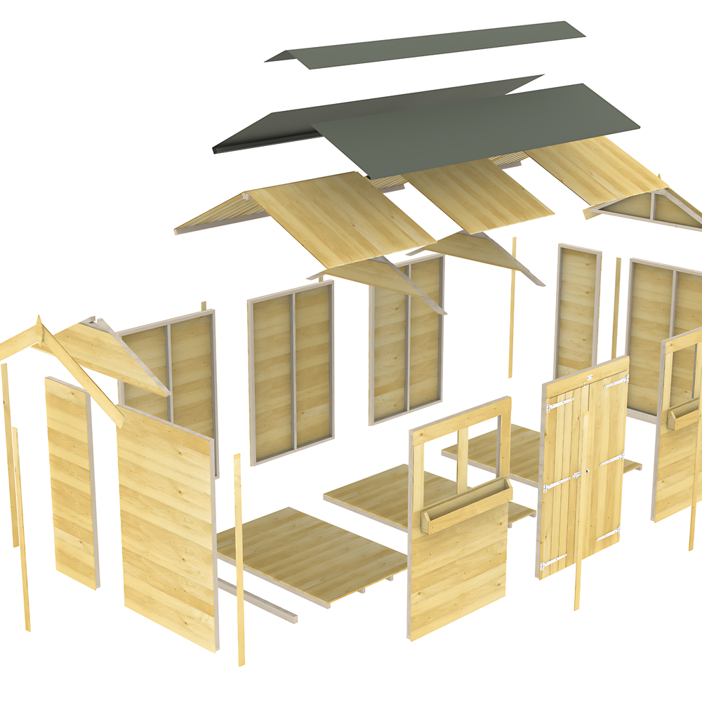 6ft x 12ft Apex Summer Shed