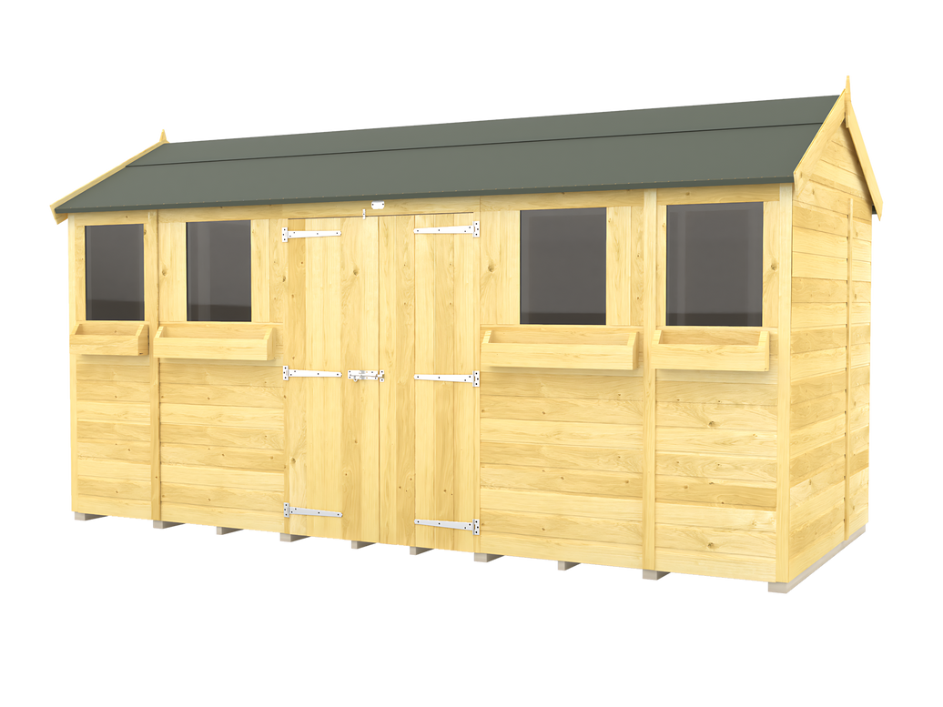 7ft x 14ft Apex Summer Shed