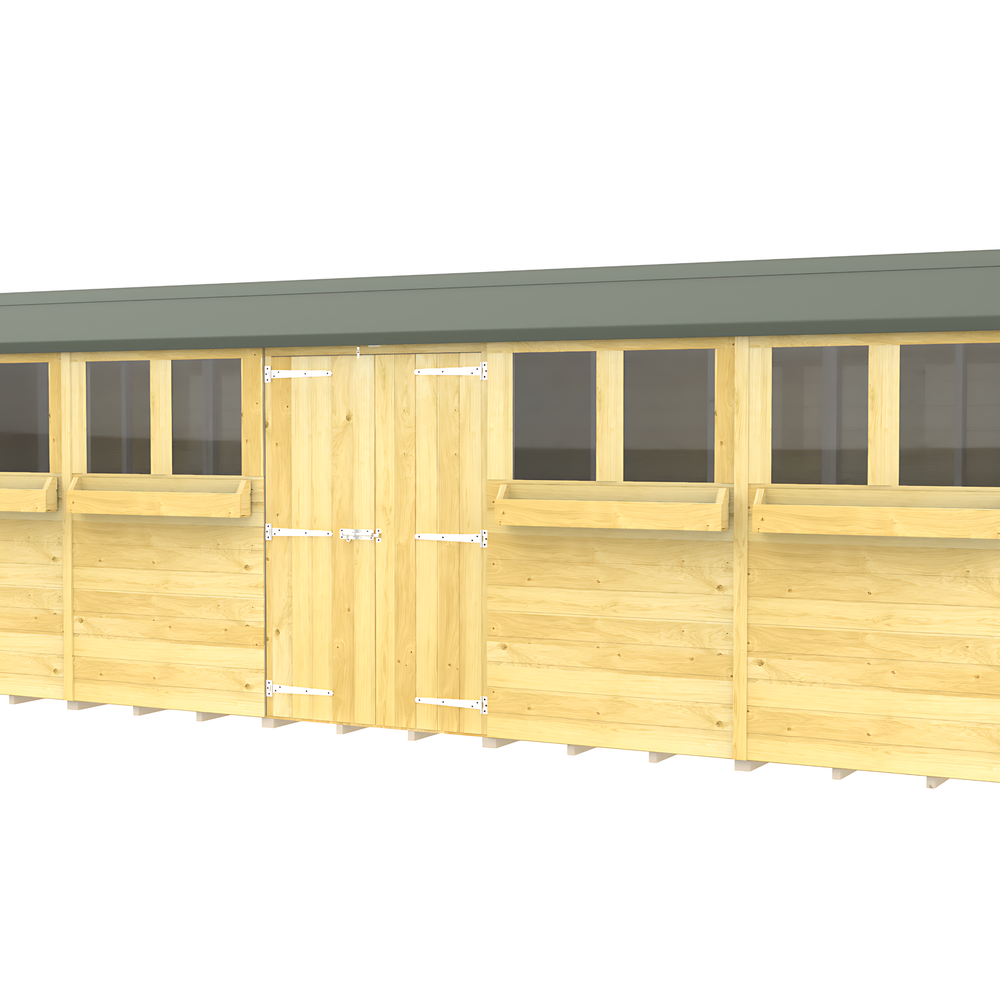 4ft x 20ft Apex Summer Shed
