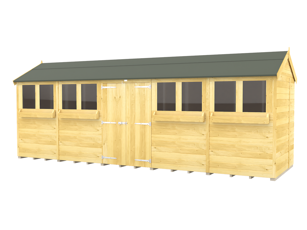 8ft x 20ft Apex Summer Shed