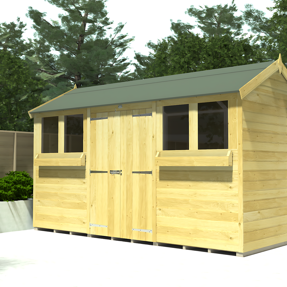 6ft x 12ft Apex Summer Shed