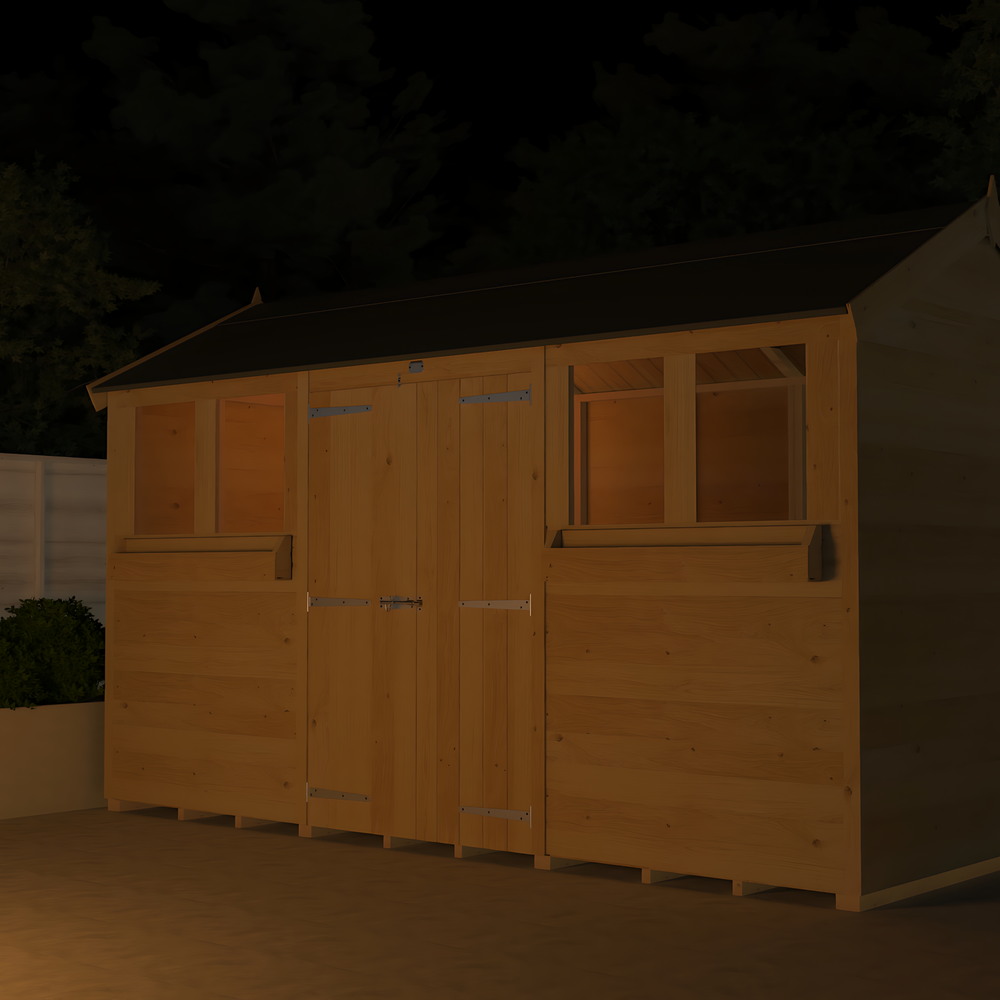 5ft x 20ft Apex Summer Shed