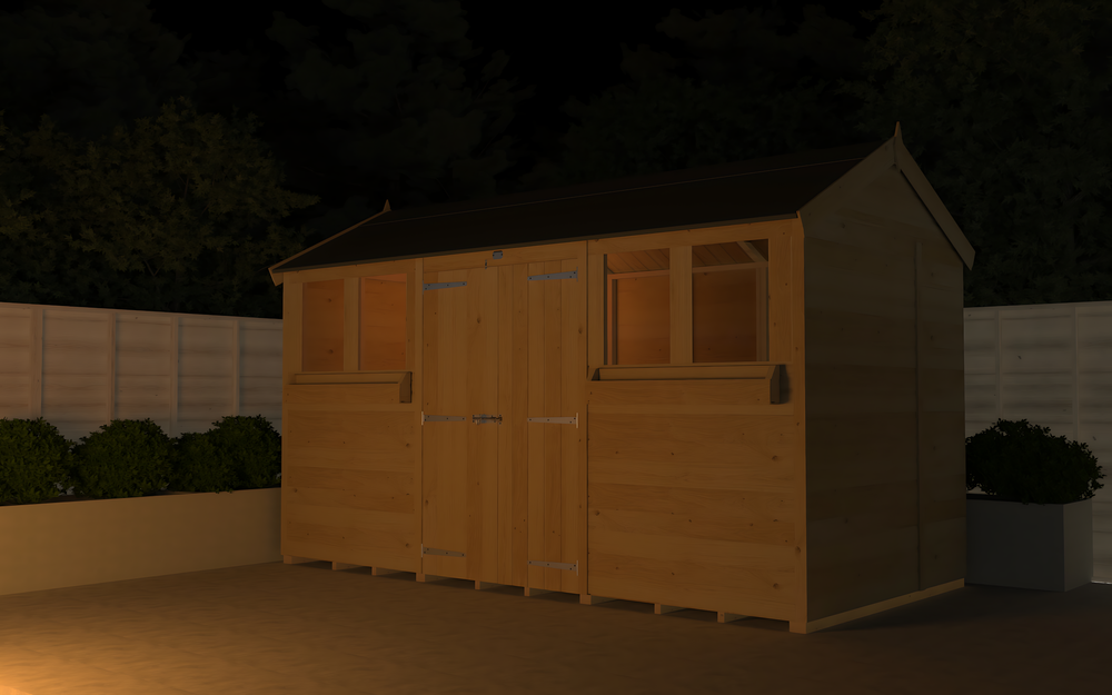 7ft x 12ft Apex Summer Shed