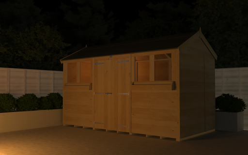 7ft x 12ft Apex Summer Shed