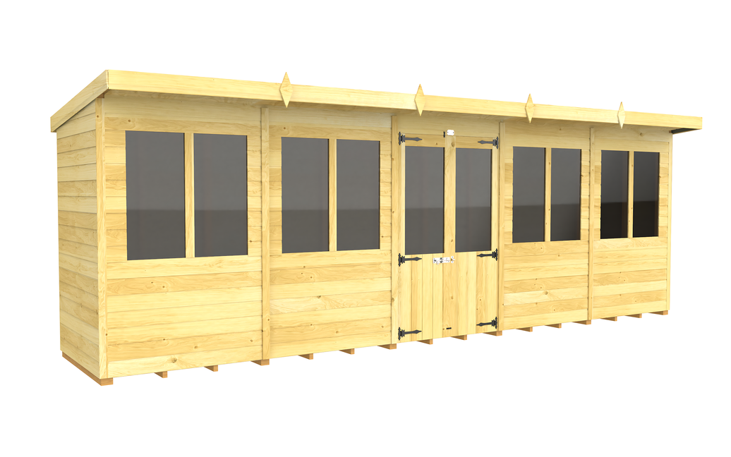 4ft x 20ft Pent Summer House