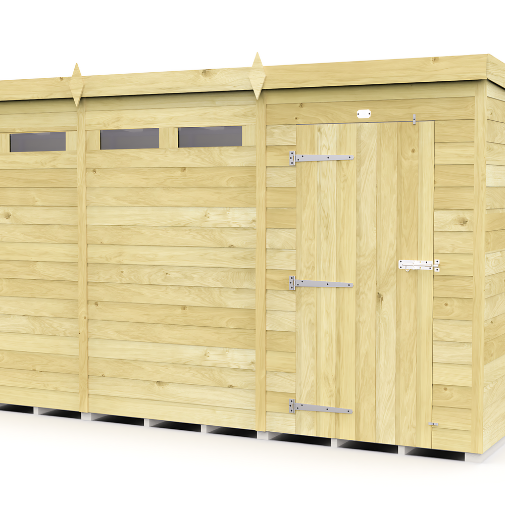 8ft Pent Security Shed