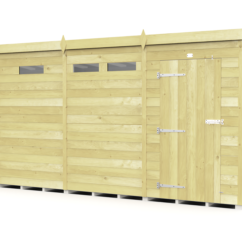 8ft Pent Security Shed
