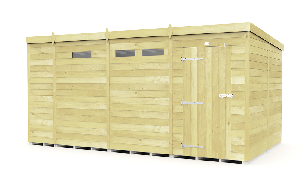 8ft Pent Security Shed