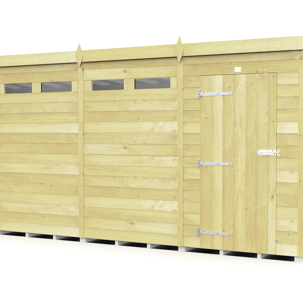 8ft Pent Security Shed