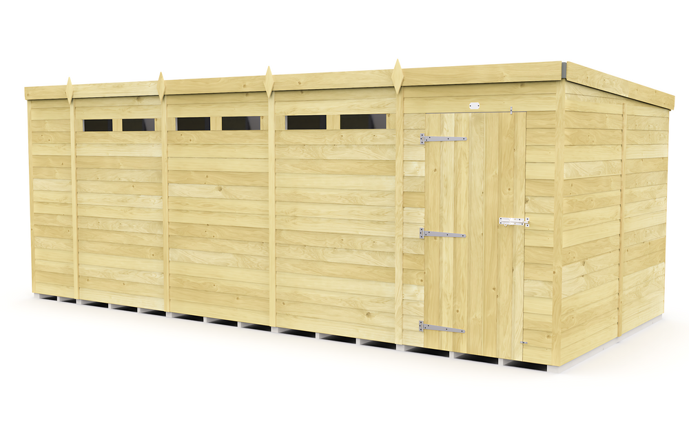 8ft Pent Security Shed