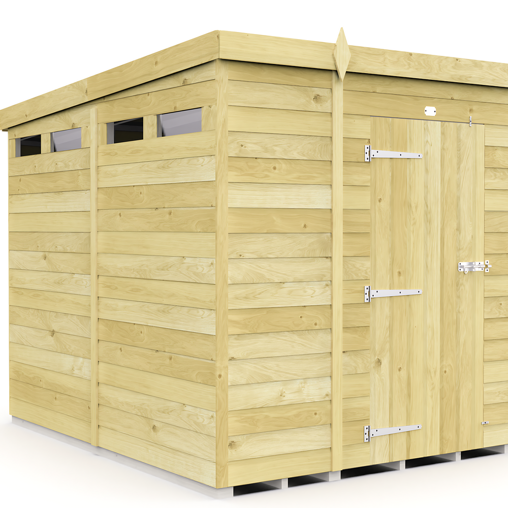8ft Pent Security Shed