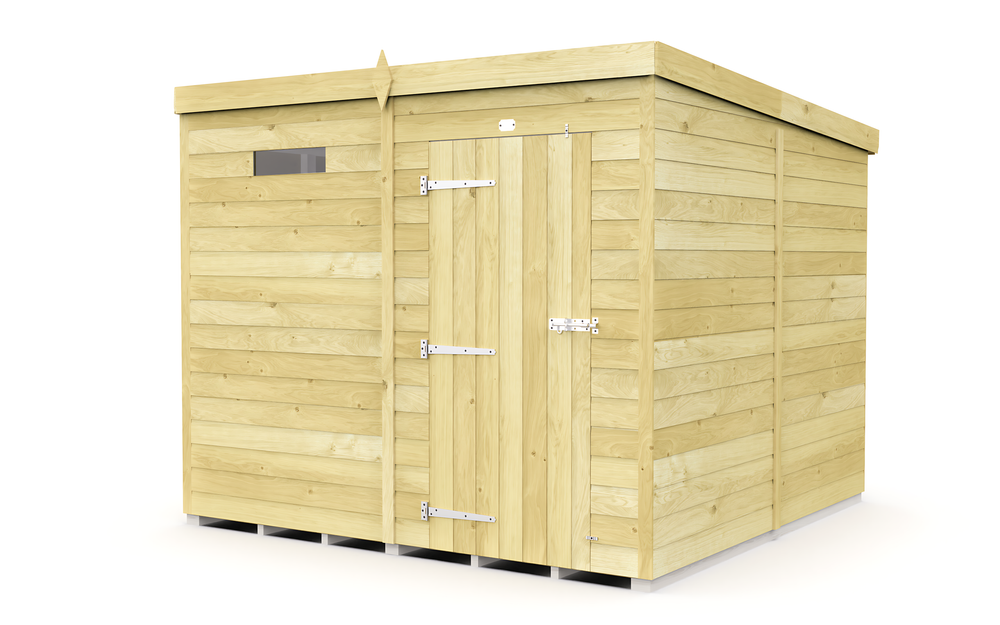 8ft Pent Security Shed