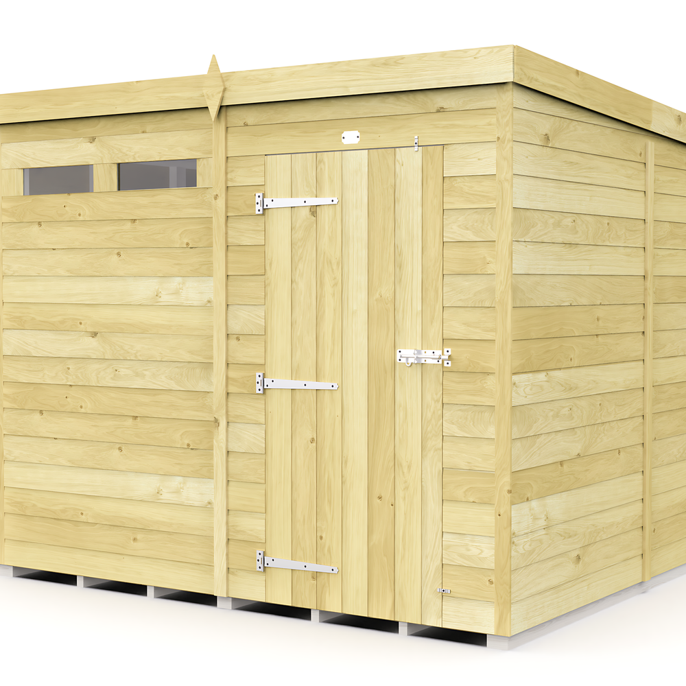 8ft Pent Security Shed