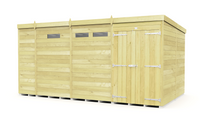 8ft Pent Security Shed