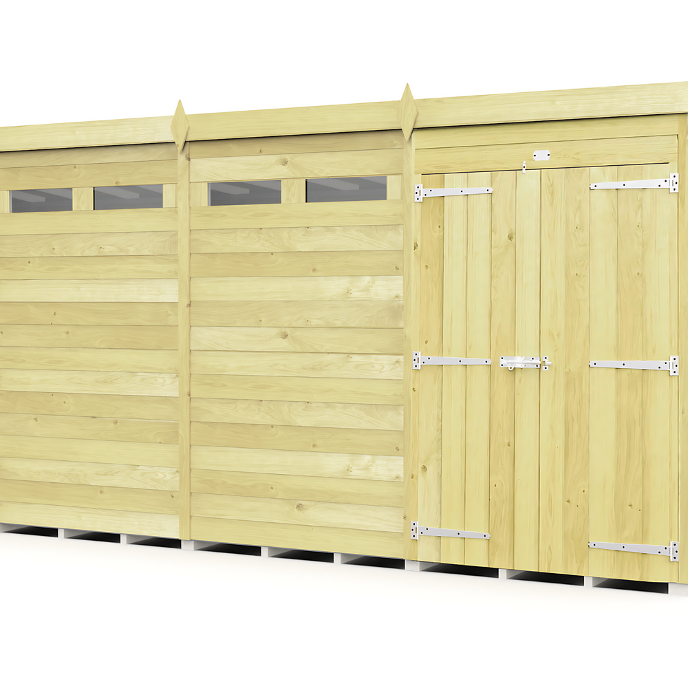 8ft Pent Security Shed