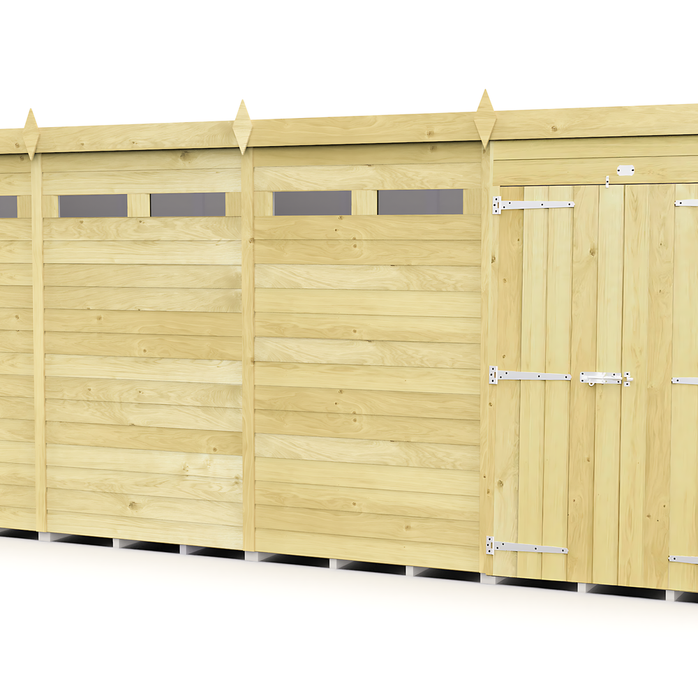8ft Pent Security Shed