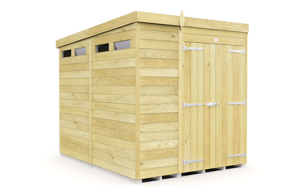 8ft Pent Security Shed