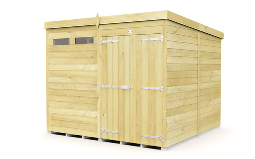 8ft Pent Security Shed