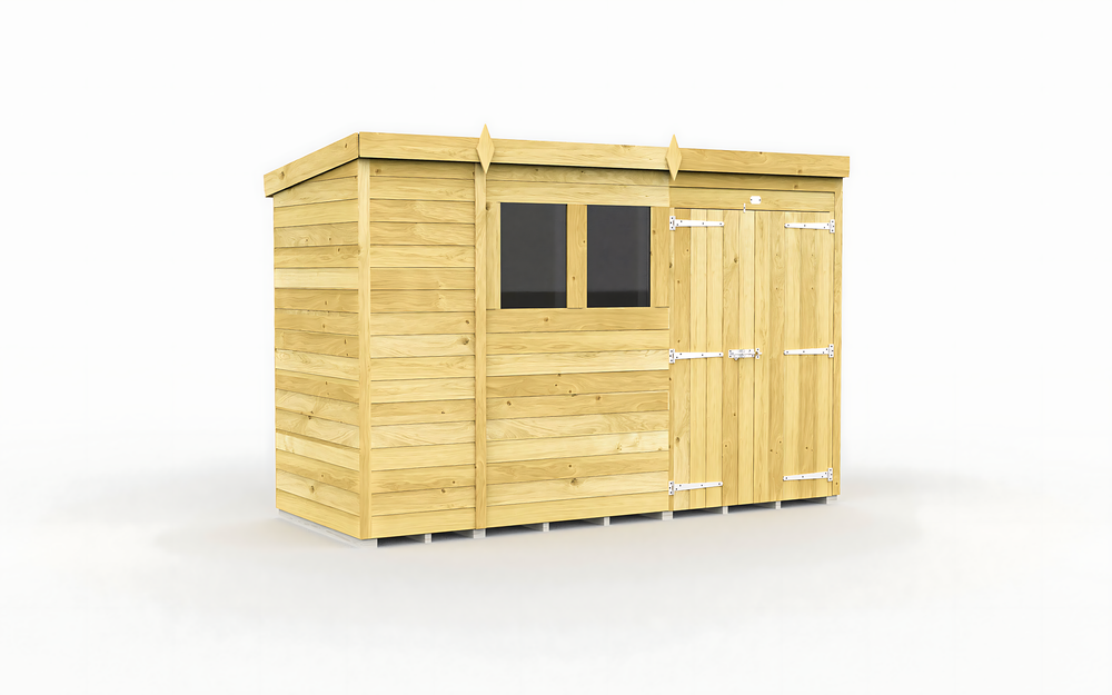 4ft x 10ft Pent Shed