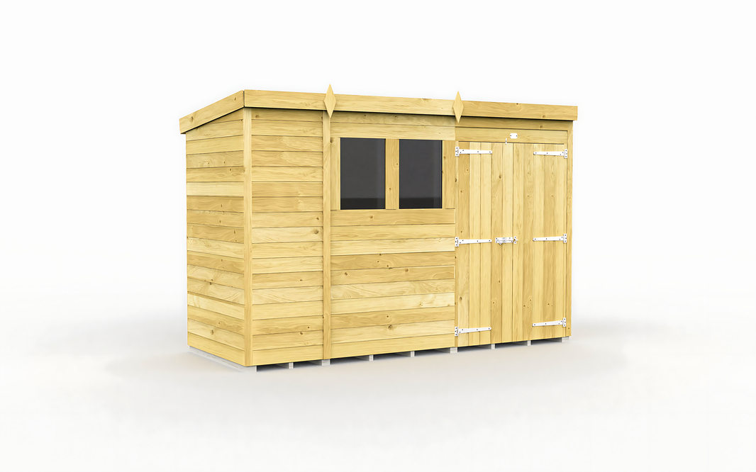 4ft x 10ft Pent Shed