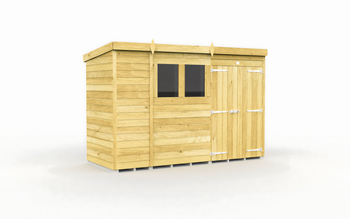 4ft x 10ft Pent Shed