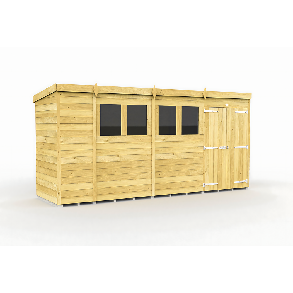 4ft Pent Shed