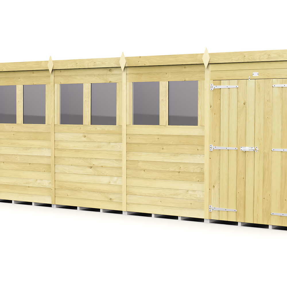 8ft x 20ft Pent Shed