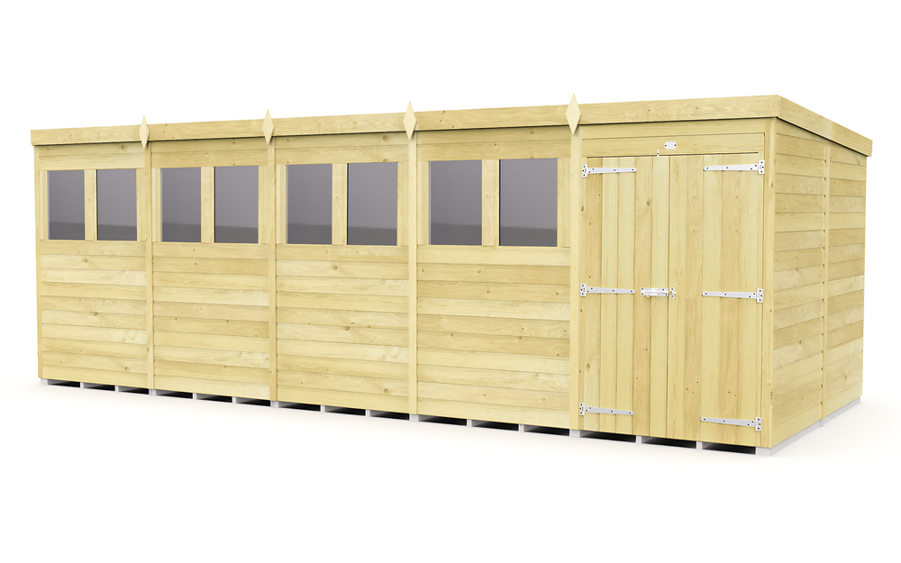 8ft x 20ft Pent Shed