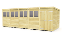 8ft x 20ft Pent Shed