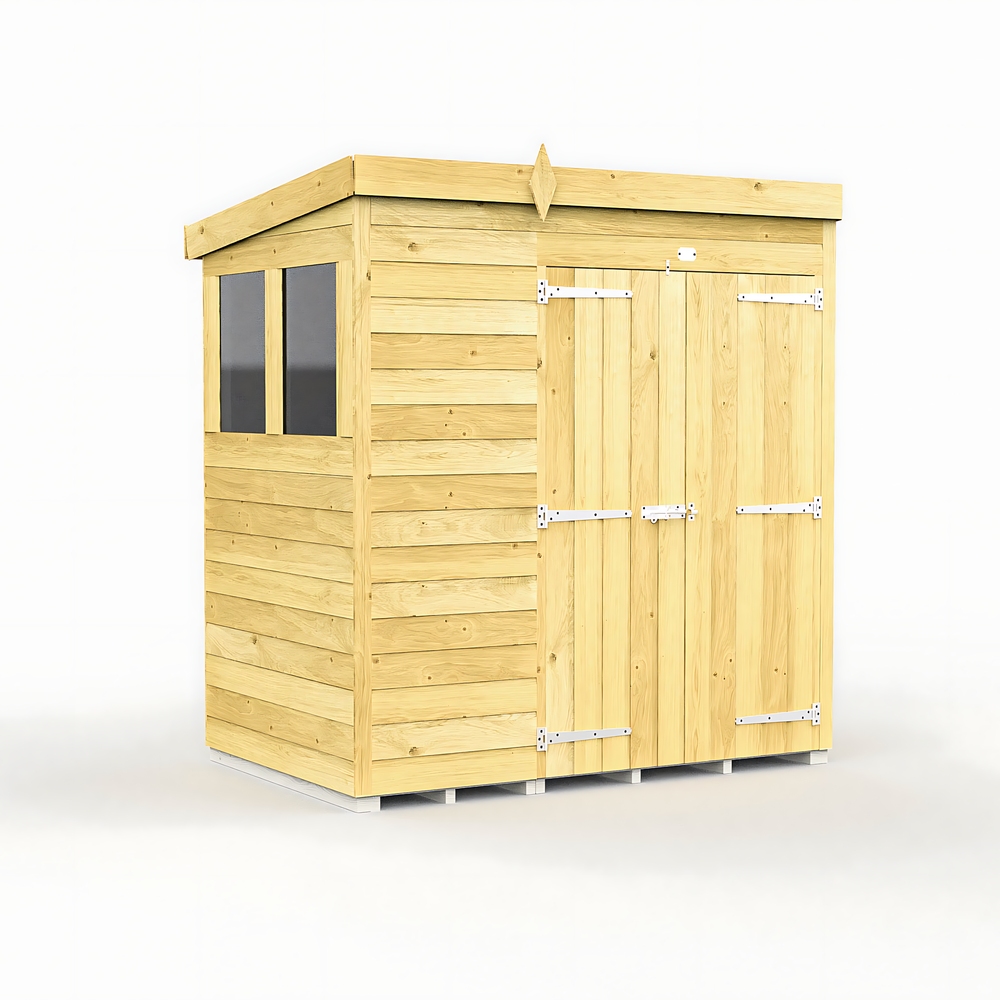 4ft x 7ft Pent Shed