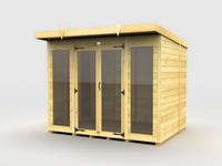 4ft Pent Summer House (Full Height Window)