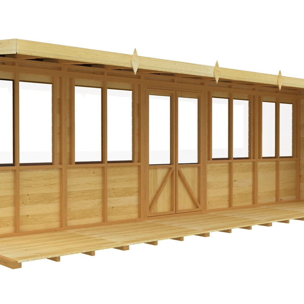 4ft x 20ft Pent Summer House