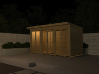 5ft x 16ft Pent Summer House (Full Height Window)